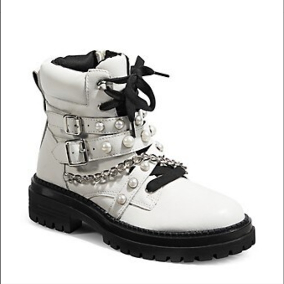 Design Lab Lord & Taylor Shoes - BNIB Design Lab Pearls & Chains Boots - 8